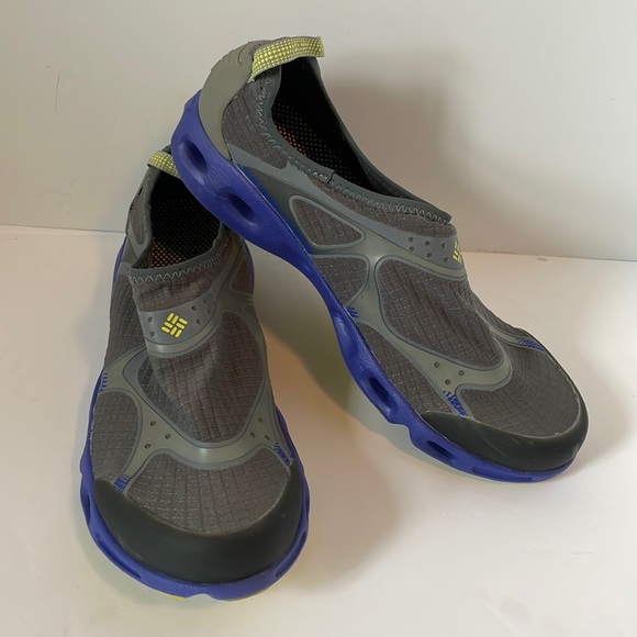 Columbia Shoes | Columbia Omni Grip Purple Gray Slip on Hiking Water Shoes Womens 9 Bl4380-030 | Color: Gray/Purple | Size: 9 | Brookeriffe's Closet